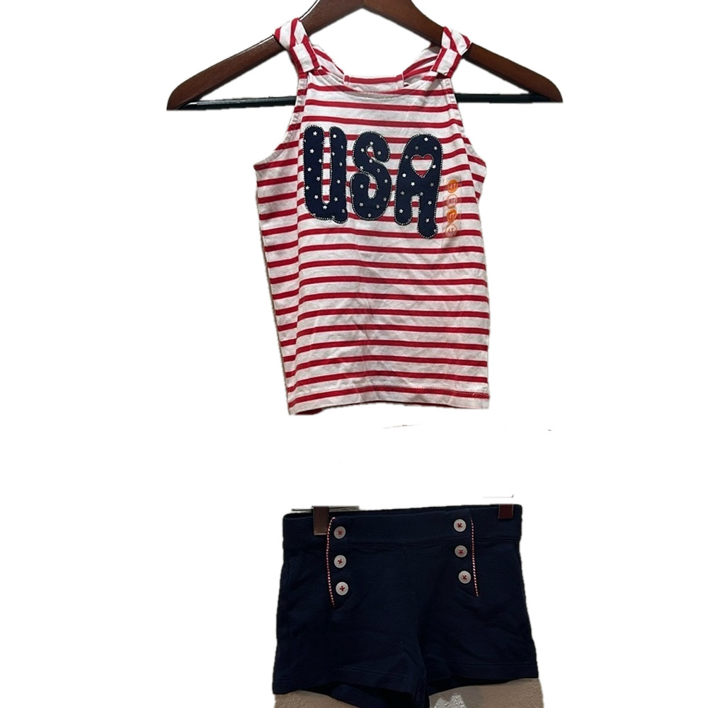 Janie and jack & Gymboree Girls set size 4 GUC red and blue colors